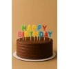 Üreticiniz Happy Birthday Renkli Mum