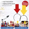 Üreticiniz Kişiselleştirilebilir Ok İşaretli Mesaj Tacı (2’li Set Sarı-kırmızı)