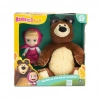 Üreticiniz Masha İle Koca Ayı 20 Cm Peluş 12 Cm Bebek Mha21000