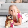 Üreticiniz Masha İle Koca Ayı 20 Cm Peluş 12 Cm Bebek Mha21000