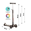 Üreticiniz Maxi Twist Işıklı Scooter Siyah