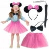 Üreticiniz Minnie Kostüm Seti (pembe Tütü Etek + Pembe Taç + Papyon + Kuyruk)