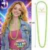 Üreticiniz Neon Yeşil Boncuk Kolye 80 Cm – Retro 80’ler 90’lar Parti Aksesuarı