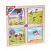 Üreticiniz Ony-343/344/345/346 Ahşap Eğitici 4lü Puzzle -onyıl