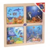 Üreticiniz Ony-343/344/345/346 Ahşap Eğitici 4lü Puzzle -onyıl
