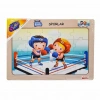 Üreticiniz Ony-85-86-87-88 Ahşap Eğitici Puzzle Sporlar -onyıl