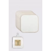 Üreticiniz Organik 28x28 6lı Penye Mendil 90103 Ekru