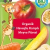 Üreticiniz Organik Havuçlu Karışık Meyve Püresi 100 Gr