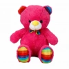 Üreticiniz Oturan Kurdeleli Renkli Peluş Ayı 30 Cm