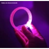 Üreticiniz Pembe Led Işıklı Baskı Yapılabilen Pilli Bileklik Bilezik 1,5 Cm Genişlik