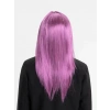 Üreticiniz Rose Pembe Renk Düz Kesim Uzun Parti Peruğu Takma Saç