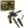 Üreticiniz S00004308 Asker Silah Set Bıçak/silah Işık/ses 6pr