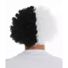 Üreticiniz Siyah Beyaz Kıvırcık Afro Bonus Peruk Taraftar Bonus Saç