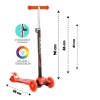 Üreticiniz Torutoys Kırmızı Twist Işıklı Scooter Kırmızı
