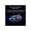 Y20 Motor Kurye Kask Kulaklık Rgb Modlu Bluetooth Motosiklet Kulaklık 5.3 Bluetooth Interkom