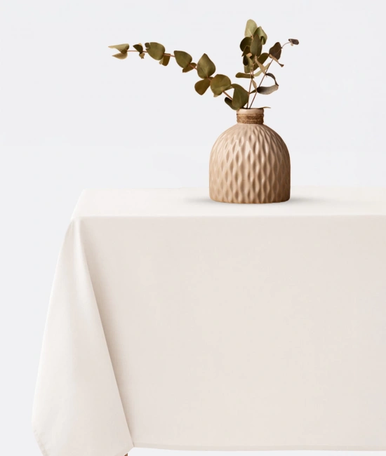 Bej Keten Masa Örtüsü - Doğal & Şık Masa Örtüsü Modeli 140x220 cm