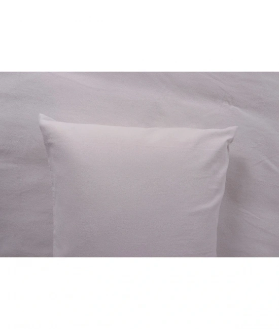 Beyaz Yıkanmış Çift Kişilik Nevresim Yastık Seti (200 X 220)