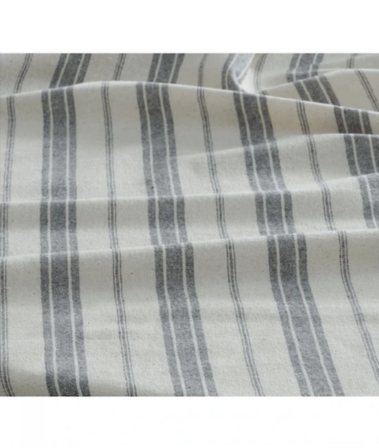 GRİ Çizgili Otantik Masa Örtüsü