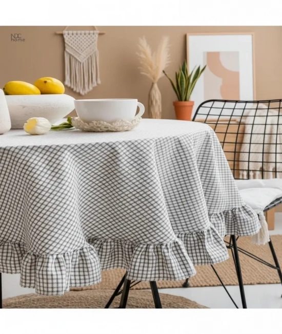 Pötikare Keten Fırfırlı Masa Örtüsü