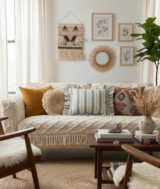 Premium Keten Gri Kalın Çizgili Fırfırlı Kırlent 2 Adet Kırlent Kılıfı (43 x 43 )