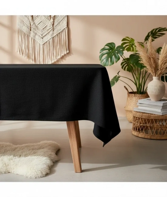 Premium Keten Siyah (DÜZ) Masa Örtüsü