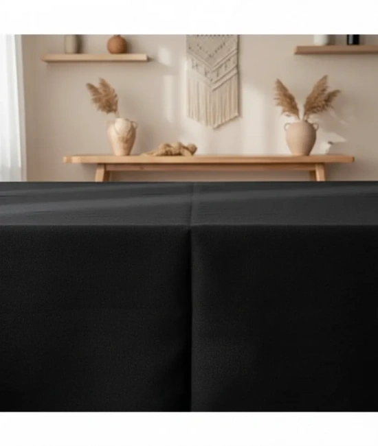 Premium Keten Siyah (DÜZ) Masa Örtüsü