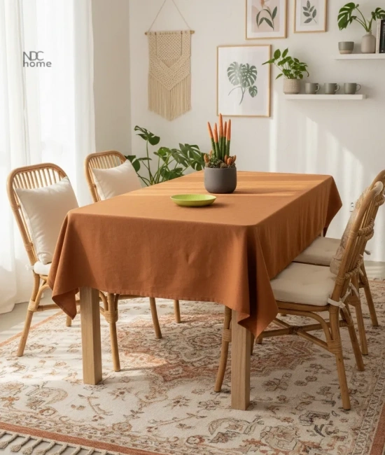 Premium Keten Tarçın (DÜZ) Masa Örtüsü
