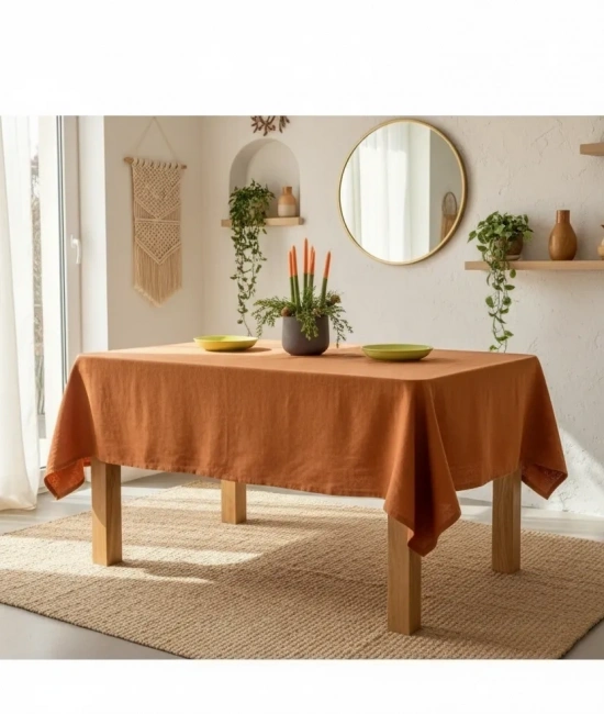 Premium Keten Tarçın (DÜZ) Masa Örtüsü