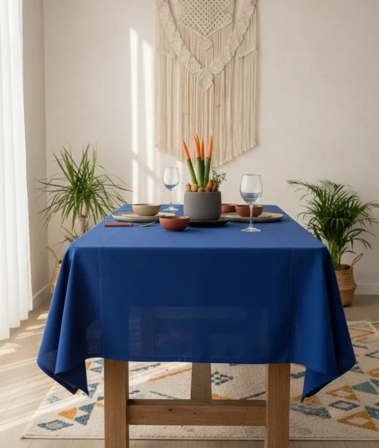 Premium Keten Lacivert (DÜZ) Masa Örtüsü