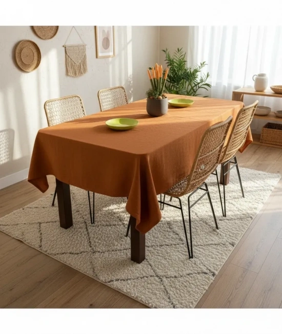 Premium Keten Tarçın (DÜZ) Masa Örtüsü