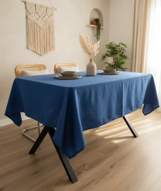 Premium Keten Lacivert (DÜZ) Masa Örtüsü