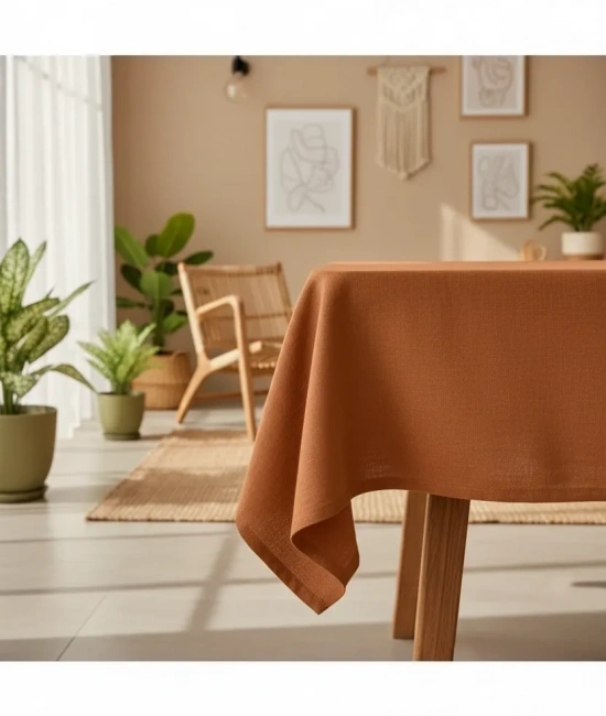 Premium Keten Tarçın (DÜZ) Masa Örtüsü