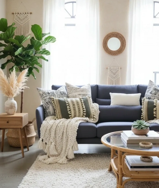 Mat Gri Kahverengi Dantelli Kırlent 2 Adet Kırlent Kılıfı (35 x 55)