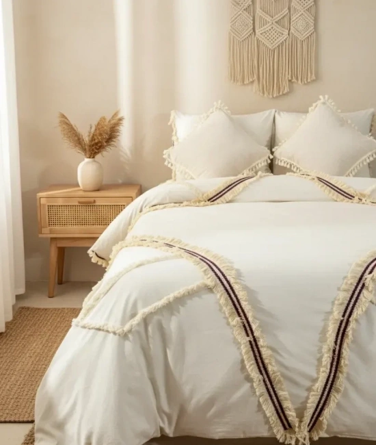 Günışığı Otantik Püsküllü Çift Kişilik Nevresim Takımı