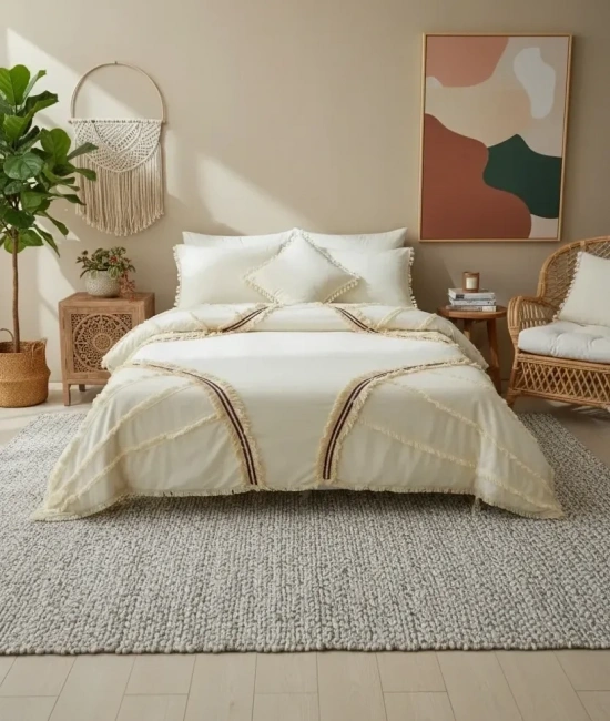 Günışığı Otantik Püsküllü Çift Kişilik Nevresim Takımı