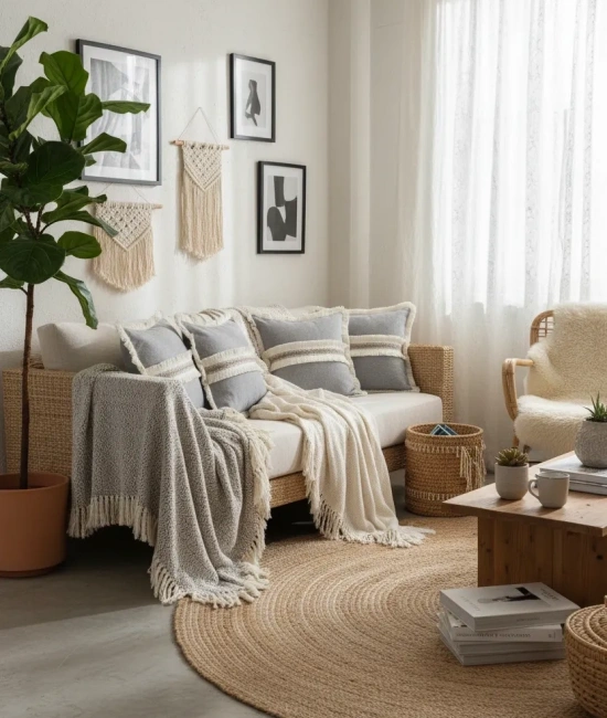 Antrasit Keten Jüt Dantelli Kırlent 2 Adet Kırlent Kılıfı (43 x 43)