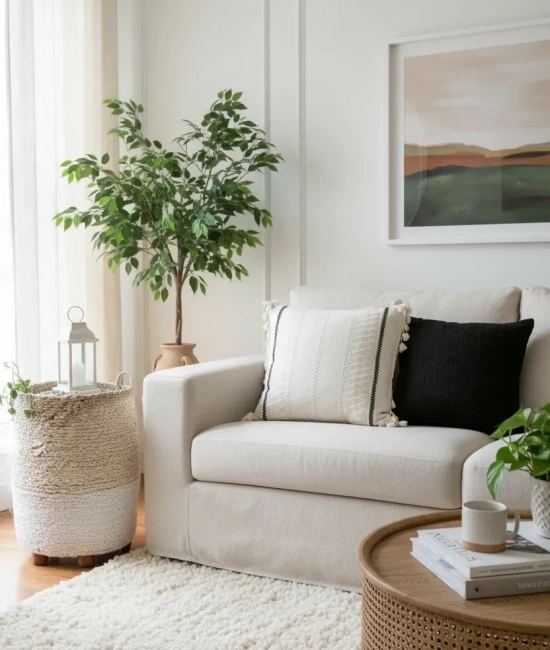 Özel Tasarım Runner Dantelli Keten Krem Kırlent 2 Adet Kırlent Kılıfı (43 x 43)