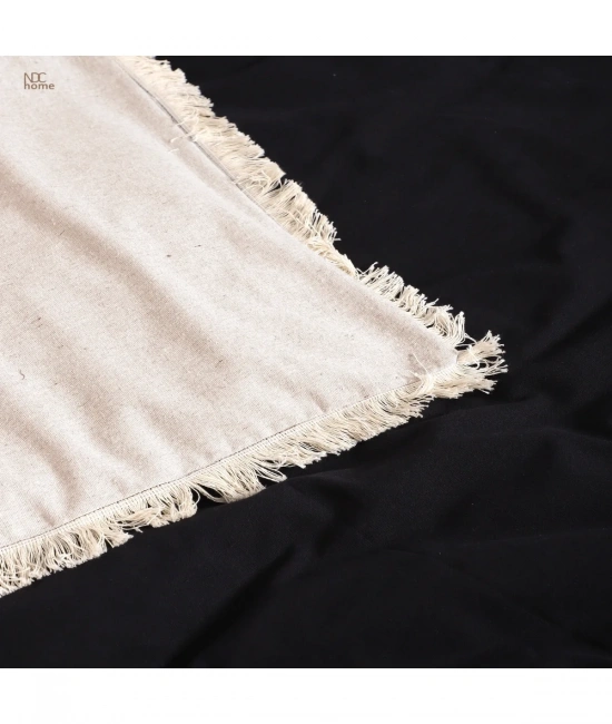 Ham Siyah Çift Taraflı Çift Kişilik Nevresim Seti