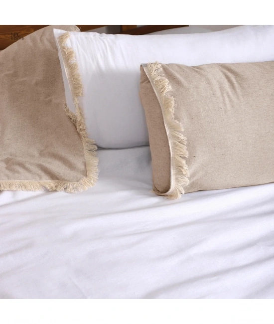 Ham Beyaz Çift Taraflı Çift Kişilik Nevresim Seti