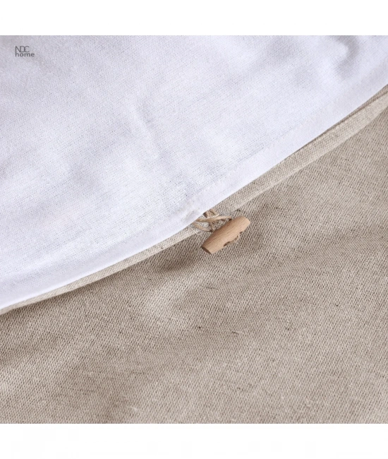 Ham Beyaz Çift Taraflı Çift Kişilik Nevresim Seti