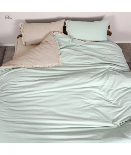 Ham Adaçayı Çift Taraflı Çift Kişilik Nevresim Seti