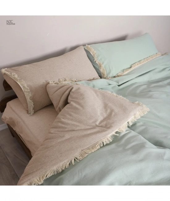 Ham Adaçayı Çift Taraflı Çift Kişilik Nevresim Seti