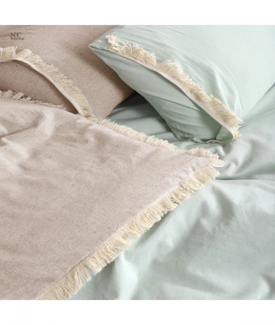 Ham Adaçayı Çift Taraflı Çift Kişilik Nevresim Seti