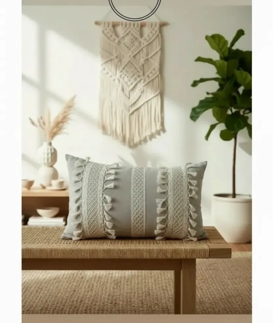 Özel Tasarım Bej Kırlent 2 Adet Kırlent Kılıfı 35x55