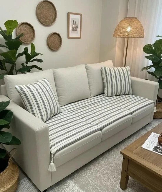 Keten Koltuk Pedi / Koltuk Şiltesi – Evcil Hayvan Dostu, Makinede Yıkanabilir, Ölçü Seçenekli