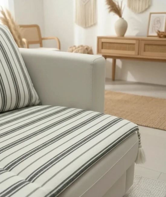 Keten Koltuk Pedi / Koltuk Şiltesi – Evcil Hayvan Dostu, Makinede Yıkanabilir, Ölçü Seçenekli