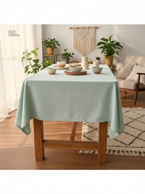 Premium Adaçayı Yeşili Keten (DÜZ) Masa Örtüsü