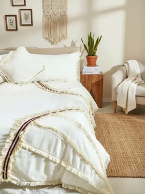 Günışığı Otantik Püsküllü Tek Kişilik Nevresim Takımı