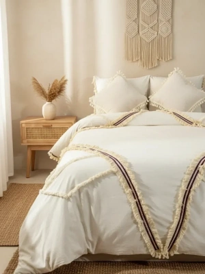 Günışığı Otantik Püsküllü Çift Kişilik Nevresim Takımı