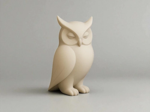 3D Baykuş Figür Büst – 10 cm Dekoratif Biblo